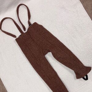 Vintage wool tweed Bottoms size 4 stirrup straps warm winter